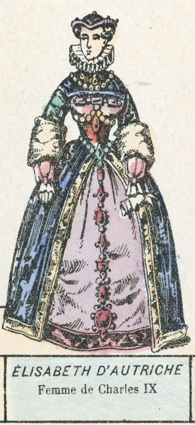 Elisabeth von Österreich, Frau von Karl IX von French School