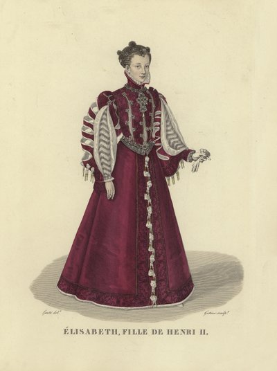 Elisabeth von Valois, Tochter von König Heinrich II. von Frankreich von French School