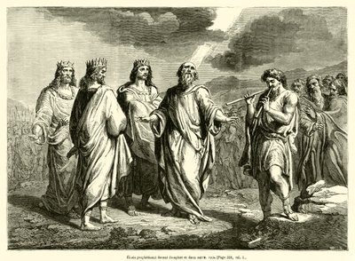 Elisa prophezeit vor Josaphat und zwei anderen Königen von French School