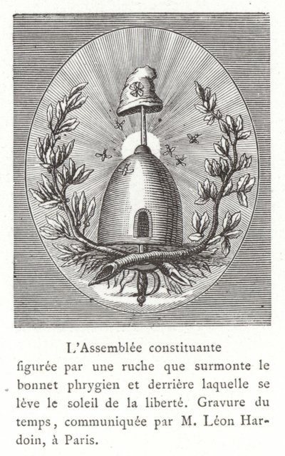 Emblem der Konstituierenden Versammlung, Französische Revolution von French School