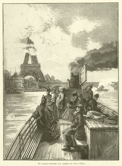 Auf einem Bateau-Mouche in der Nähe der Pont d