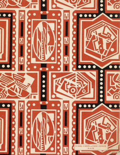 Vorsatzpapier aus Art-Gout-Beaute, ca. 1920er Jahre von French School