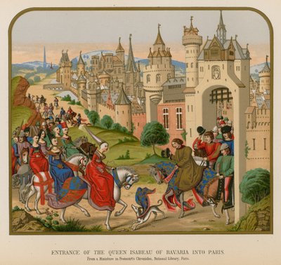 Einzug der Königin Isabeau von Bayern in Paris von French School