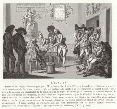 Gleichheit, Französische Revolution, 1793 von French School
