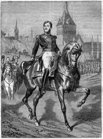 Reiterporträt von General Jean Rapp (1771-1821) - Jean comte Rapp General français (1772-1821) - in „Histoire de l