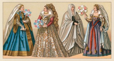 Europa, Kostüm des XVI. Jahrhunderts von French School