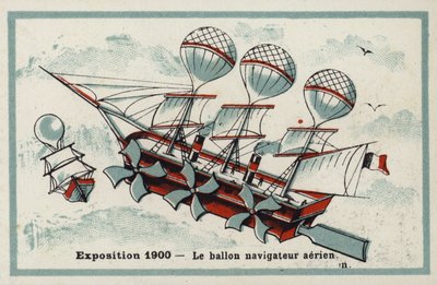Ausstellung 1900 - Luftschiff von French School