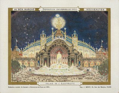 Weltausstellung 1900 Elektrizität von French School