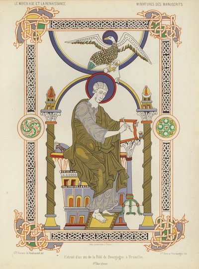 Auszug aus einem Manuskript aus der Königlichen Bibliothek von Belgien, Brüssel von French School