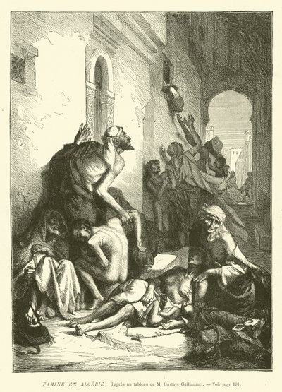 Hungersnot in Algerien von French School