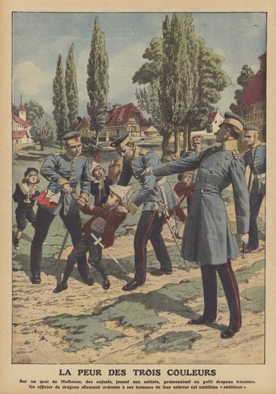 Angst vor der französischen Flagge im Elsass von French School