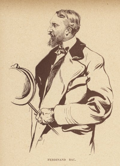 Ferdinand Bac, französischer Karikaturist von French School