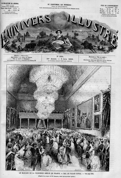 Fest zur Hochzeit von Prinzessin Marie Amelie d