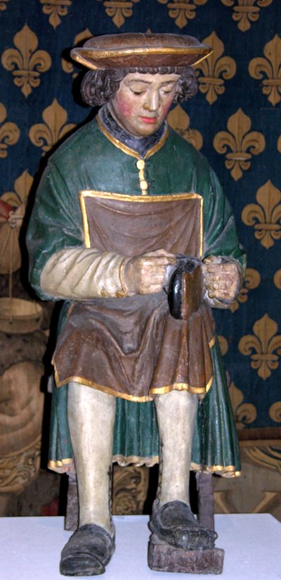 Figur des Heiligen Crispin von French School