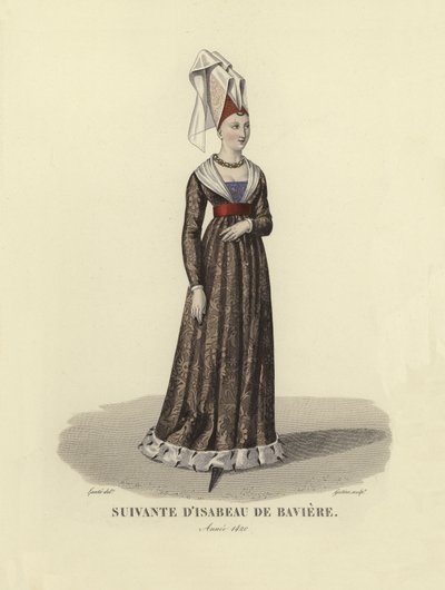 Anhänger von Isabeau von Bayern von French School