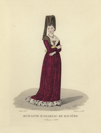 Anhänger von Isabeau von Bayern von French School