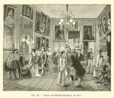 Foyer des Théâtre-Français, 1855 von French School