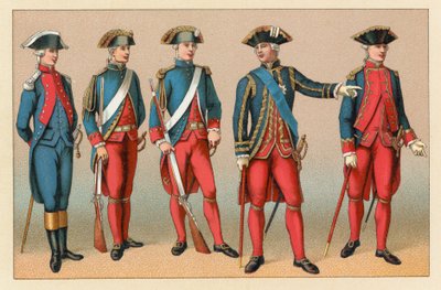 Französische Tracht des 18. Jahrhunderts von French School