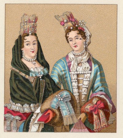 Frankreich XVII. Jahrhundert Kostüm von French School