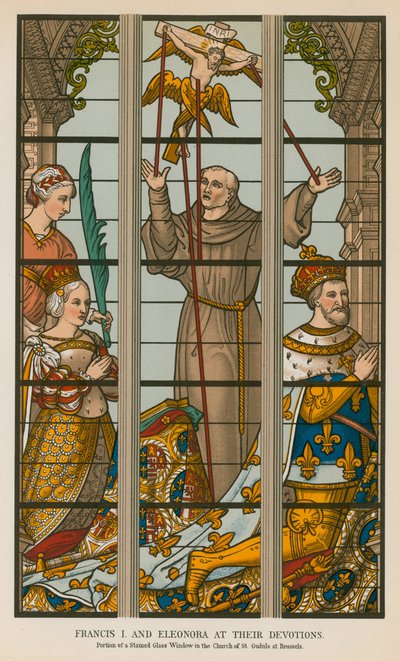 Franz I. und Eleonora bei ihren Andachten von French School