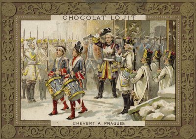 Francois de Chevert, französischer General, bei der Belagerung von Prag, 1741 von French School