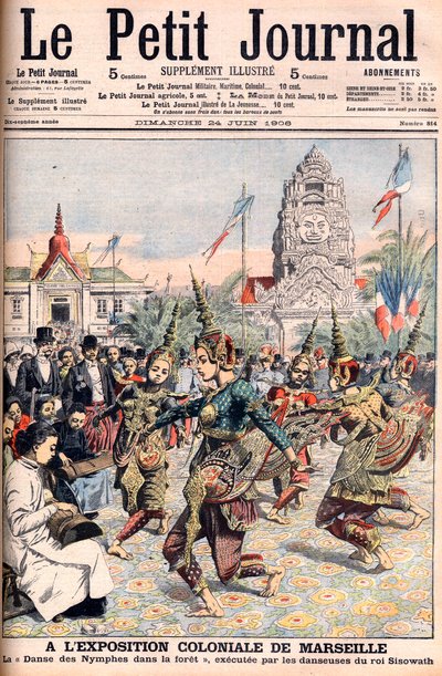 Französische Kolonialausstellung in Marseille - Illustration für Le Petit Journal, 24. Juni 1906 (Gravur) von French School