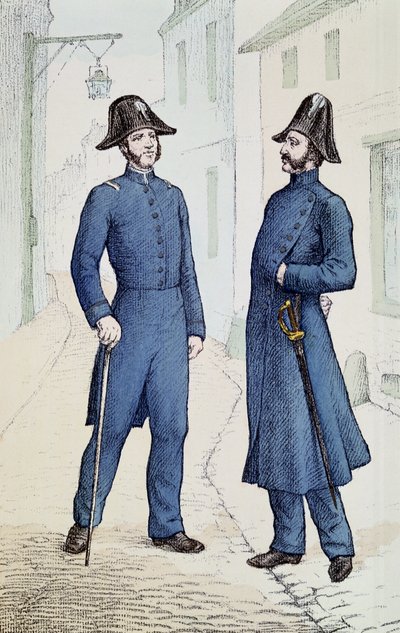 Französische Polizisten ca. 1829-30 von French School