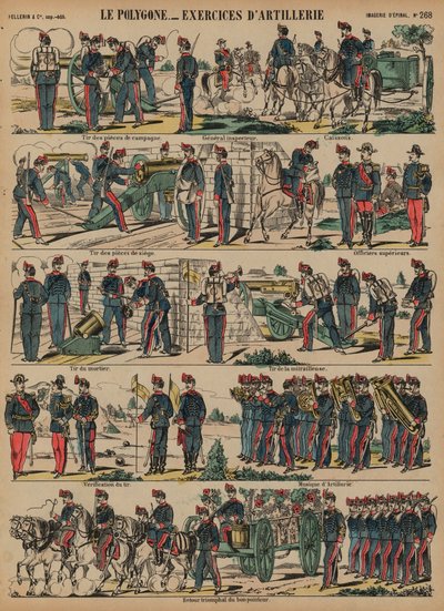 Artillerieübungen der französischen Armee, Le Polygone, Lorient, Frankreich von French School