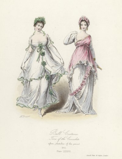 Französisches Ballkostüm, Zeit des Konsulats von French School