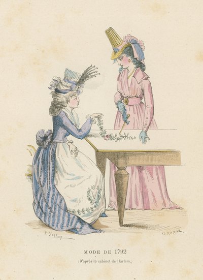 Französische Mode von 1792 von French School