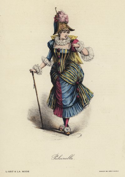 Französische Modeplatte von French School