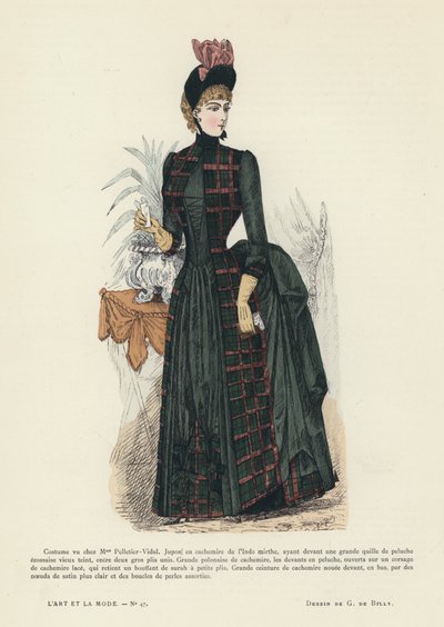 Französische Modeplatte, 1885-86 von French School