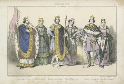 Französische Könige und Königinnen des 12. und 13. Jahrhunderts von French School