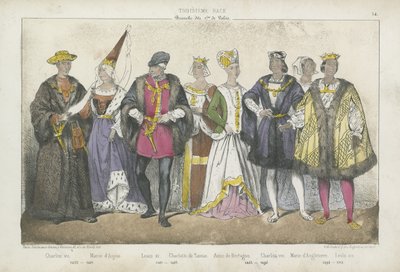 Französische Könige und Königinnen des 15. und 16. Jahrhunderts von French School