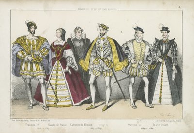 Französische Könige und Königinnen des 16. Jahrhunderts von French School