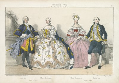 Französische Könige und Königinnen der älteren Linie der Bourbonen von French School