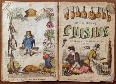 Vorderseite des Almanach de la Bonne Cuisine et de la Maitresse de Maison, 1860 von French School