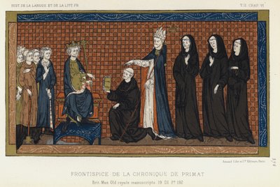 Frontispice De La Chronique De Primat von French School