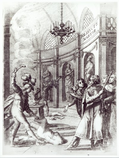 Frontispiz für Polyeucte von Pierre Corneille (1606-84) veröffentlicht 1643 von French School