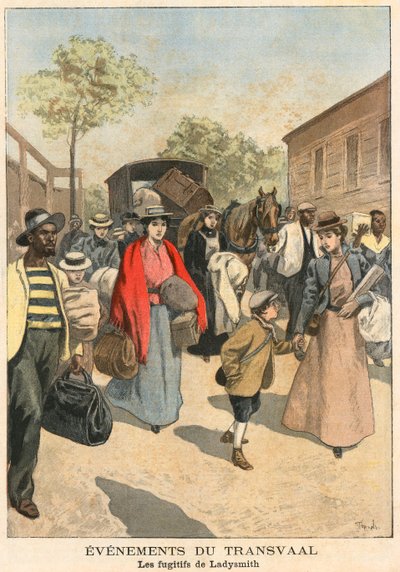 Flüchtlinge aus Ladysmith von French School