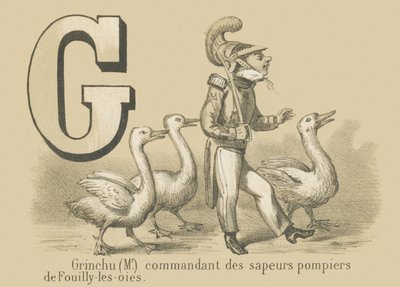 Grinchu (Herr) Kommandant der Feuerwehr von Fouilly-les-Oies von French School