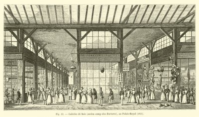 Holzgalerien, ehemaliges Lager der Tataren, im Palais-Royal, 1825 von French School