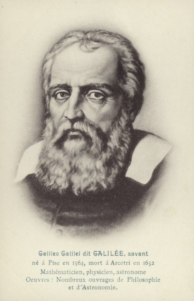 Galileo Galilei, italienischer Physiker, Mathematiker und Astronom von French School