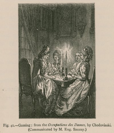 Spielen; aus den Occupations des Dames, von Chodovieski von French School