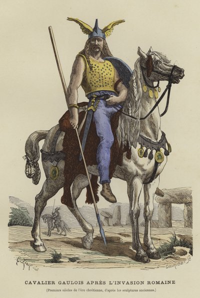 Gallischer Kavallerist nach der römischen Invasion von French School