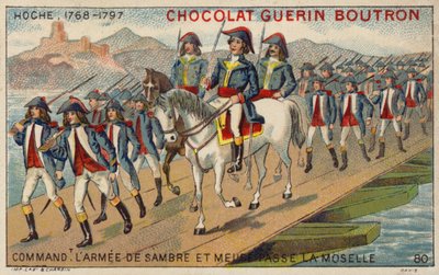 General Hoche, Kommandant der Armee von Sambre und Maas, überquert die Mosel von French School
