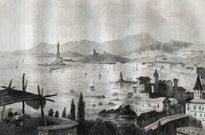 Genua - Gravur aus „Italien malerisch“ von M. de Norvins, Ch. Nodier 1834-1836 von French School