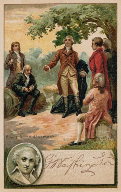 George Washington vor der Amerikanischen Revolution von French School