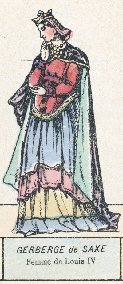 Gerberga von Sachsen, Frau von Ludwig IV. von French School