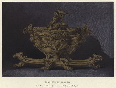 Vergoldete Suppenschüssel von French School